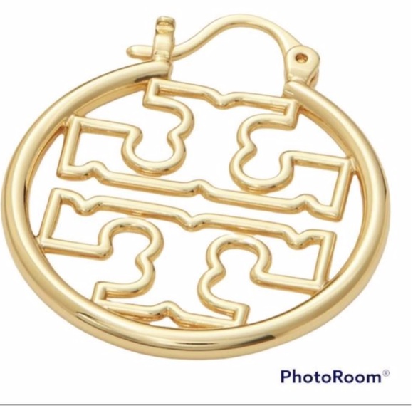 Tory Burch Gold Miller Wire Small Hoop Earri